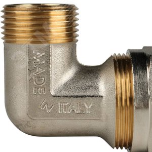 Угольник НР 3/4'х26 переходной, для металлопластиковых труб винтовой - фото 9