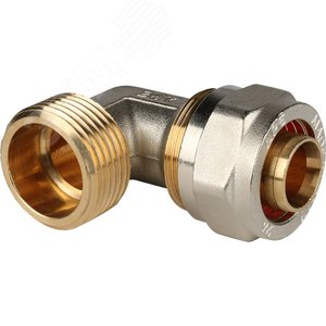 Угольник НР 1'x26 переходной, для металлопластиковых труб винтовой - фото 1