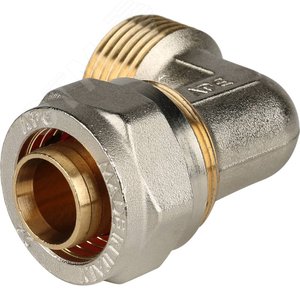 Угольник НР 1'x26 переходной, для металлопластиковых труб винтовой - фото 4