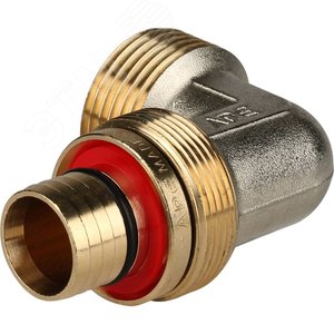 Угольник НР 1'x26 переходной, для металлопластиковых труб винтовой - фото 5