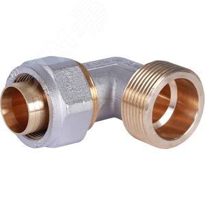 Угольник НР 1 1/4'x32 переходной, для металлопластиковых труб винтовой - фото 1