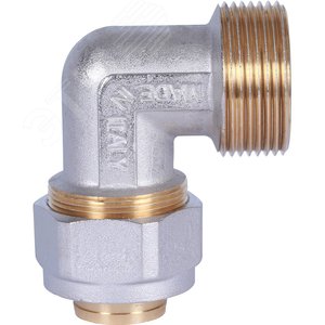 Угольник НР 1 1/4'x32 переходной, для металлопластиковых труб винтовой - фото 4