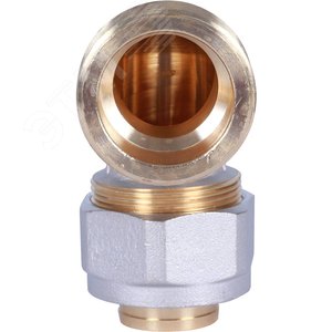 Угольник НР 1 1/4'x32 переходной, для металлопластиковых труб винтовой - фото 5