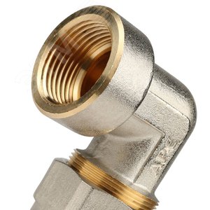 Угольник ВР 1'x32 переходной, для металлопластиковых труб винтовой - фото 7