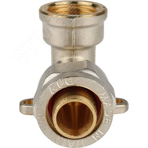 Угольник ВР 1/2'х20 настенный с креплением, для металлопластиковых труб винтовой - фото 2