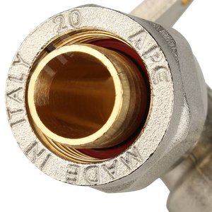 Угольник ВР 1/2'х20 настенный с креплением, для металлопластиковых труб винтовой - фото 7