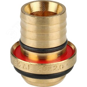 Угольник ВР 1/2'х20 настенный с креплением, для металлопластиковых труб винтовой - фото 13