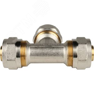 Тройник равнопроходный 26х26х26 для металлопластиковых труб винтовой - фото 4