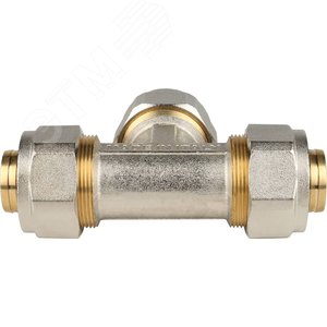 Тройник равнопроходный 32x32x32 для металлопластиковых труб винтовой - фото 4