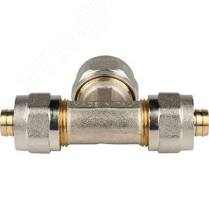 Тройник переходной 16x20x16 для металлопластиковых труб винтовой - фото 4