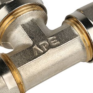 Тройник переходной 16x20x16 для металлопластиковых труб винтовой - фото 8