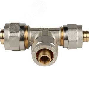 Тройник переходной 20х16х16 для металлопластиковых труб винтовой - фото 2