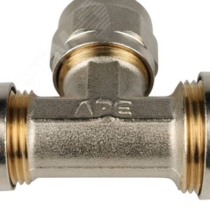 Тройник переходной 20х16х16 для металлопластиковых труб винтовой - фото 7