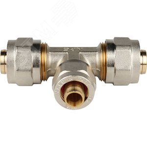 Тройник переходной 20х16х20 для металлопластиковых труб винтовой - фото 2