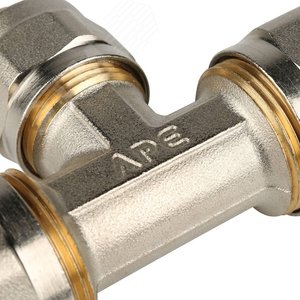 Тройник переходной 20х16х20 для металлопластиковых труб винтовой - фото 6