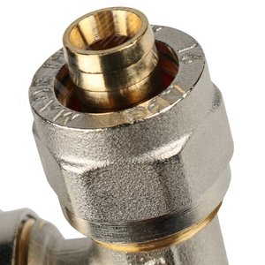 Тройник переходной 20x20x16 для металлопластиковых труб винтовой - фото 6