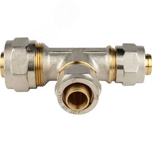 Тройник переходной 26х20х20 для металлопластиковых труб винтовой - фото 2