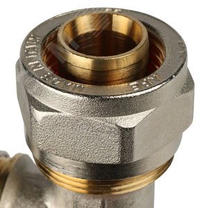 Тройник переходной 26х20х20 для металлопластиковых труб винтовой - фото 6