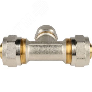 Тройник переходной 26х20х26 для металлопластиковых труб винтовой - фото 4