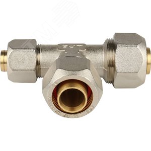 Тройник переходной 26х26х20 для металлопластиковых труб винтовой - фото 2