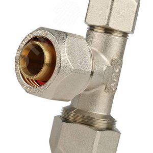 Тройник переходной 26х26х20 для металлопластиковых труб винтовой - фото 5