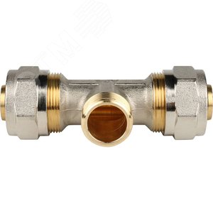 Тройник-переходник с наружной резьбой 3/4'х26 для металлопластиковых труб винтовой - фото 2