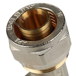 Тройник-переходник с наружной резьбой 3/4'х26 для металлопластиковых труб винтовой - фото 6