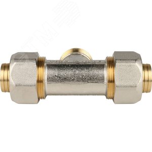 Тройник-переходник с наружной резьбой 1'x32 для металлопластиковых труб винтовой - фото 4