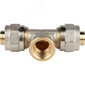 Тройник-переходник с внутренней резьбой 1/2'х20 для металлопластиковых труб винтовой - фото 2