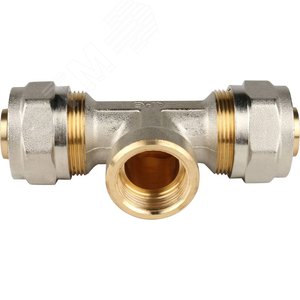 Тройник-переходник с внутренней резьбой 3/4'х26 для металлопластиковых труб винтовой - фото 2