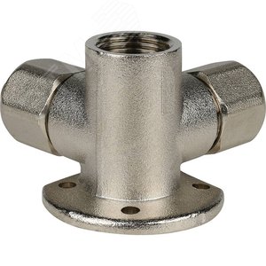 Тройник настенный с креплением 1/2'x16x16 для металлопластиковых труб винтовой - фото 4