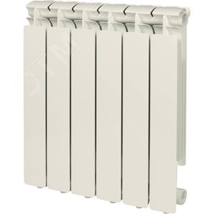 Изображение товара Радиатор алюминиевый секционный 500/80/6 боковое подключение (шт)