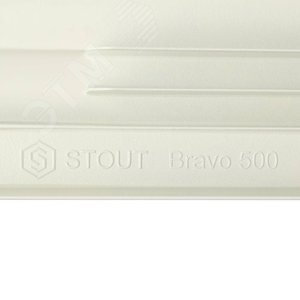 Радиатор алюминиевый секционный 500/80/8 боковое подключение SRA-0110-050008 STOUT - 8