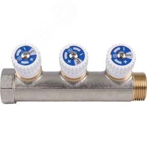 Коллектор распределительный 3/4', 3 отвода 1/2' - фото 4