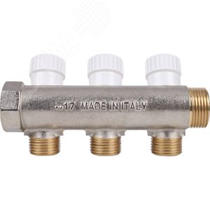 Коллектор распределительный 3/4', 3 отвода 1/2' - фото 5