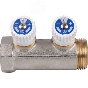 Коллектор распределительный 1', 2 отвода 1/2' - фото 4