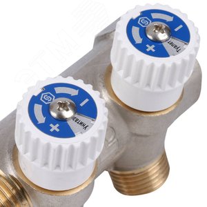 Коллектор распределительный 1', 2 отвода 1/2' - фото 8