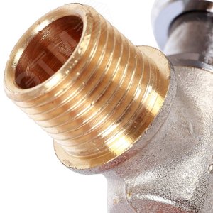 Кран шаровой с накидной гайкой угловой 1/2'X1/2' НР/накидная гайка ручка бабочка - фото 6