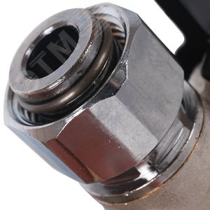 Кран шаровой с накидной гайкой угловой 1/2'X1/2' НР/накидная гайка ручка бабочка - фото 7