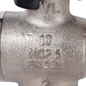 Кран шаровой с накидной гайкой угловой 1/2'X1/2' НР/накидная гайка ручка бабочка - фото 8