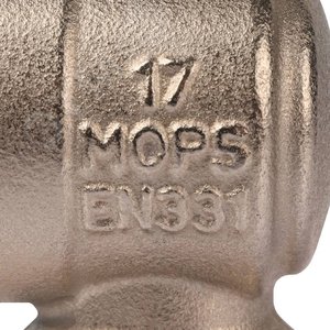 Кран шаровой с накидной гайкой угловой 3/4'X3/4' НР/накидная гайка ручка бабочка - фото 6