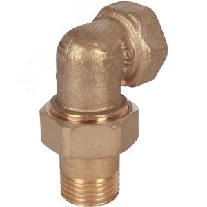 Соединение разъемное угловое 'американка' ВН, уплотнение под гайкой o-ring кольцо 1/2' - фото 2