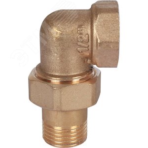 Соединение разъемное угловое 'американка' ВН, уплотнение под гайкой o-ring кольцо 1/2' - фото 4