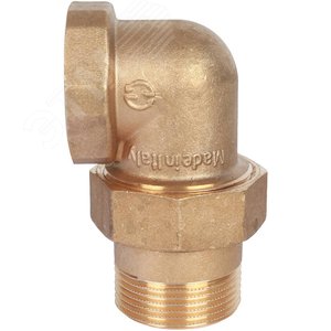 Соединение разъемное угловое 'американка' ВН, уплотнение под гайкой o-ring кольцо 1'1/4 - фото 2