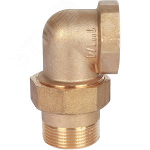 Соединение разъемное угловое 'американка' ВН, уплотнение под гайкой o-ring кольцо 1'1/4 - фото 4