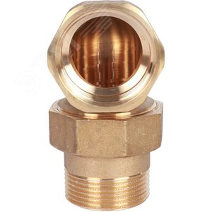 Соединение разъемное угловое 'американка' ВН, уплотнение под гайкой o-ring кольцо 1'1/4 - фото 5