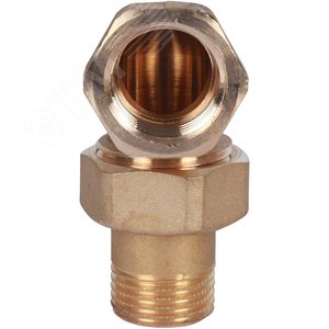 Соединение разъемное угловое 'американка' ВН, уплотнение под гайкой o-ring кольцо 1/2' - фото 5