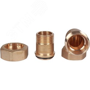 Соединение разъемное угловое 'американка' ВН, уплотнение под гайкой o-ring кольцо 1/2' - фото 7