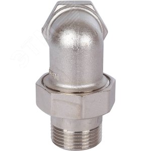 Соединение разъемное угловое 'американка' ВН, уплотнение под гайкой o-ring кольцо, никелированное 1' - фото 4