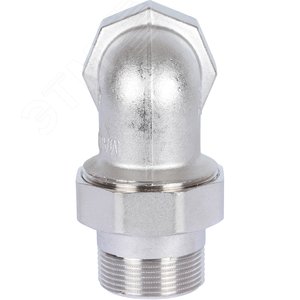 Соединение разъемное угловое 'американка' ВН, уплотнение под гайкой o-ring кольцо, никелированное 1'1/4 - фото 6